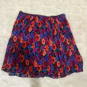 Wild Fable Floral Mini Skirt - Pink and Purple
